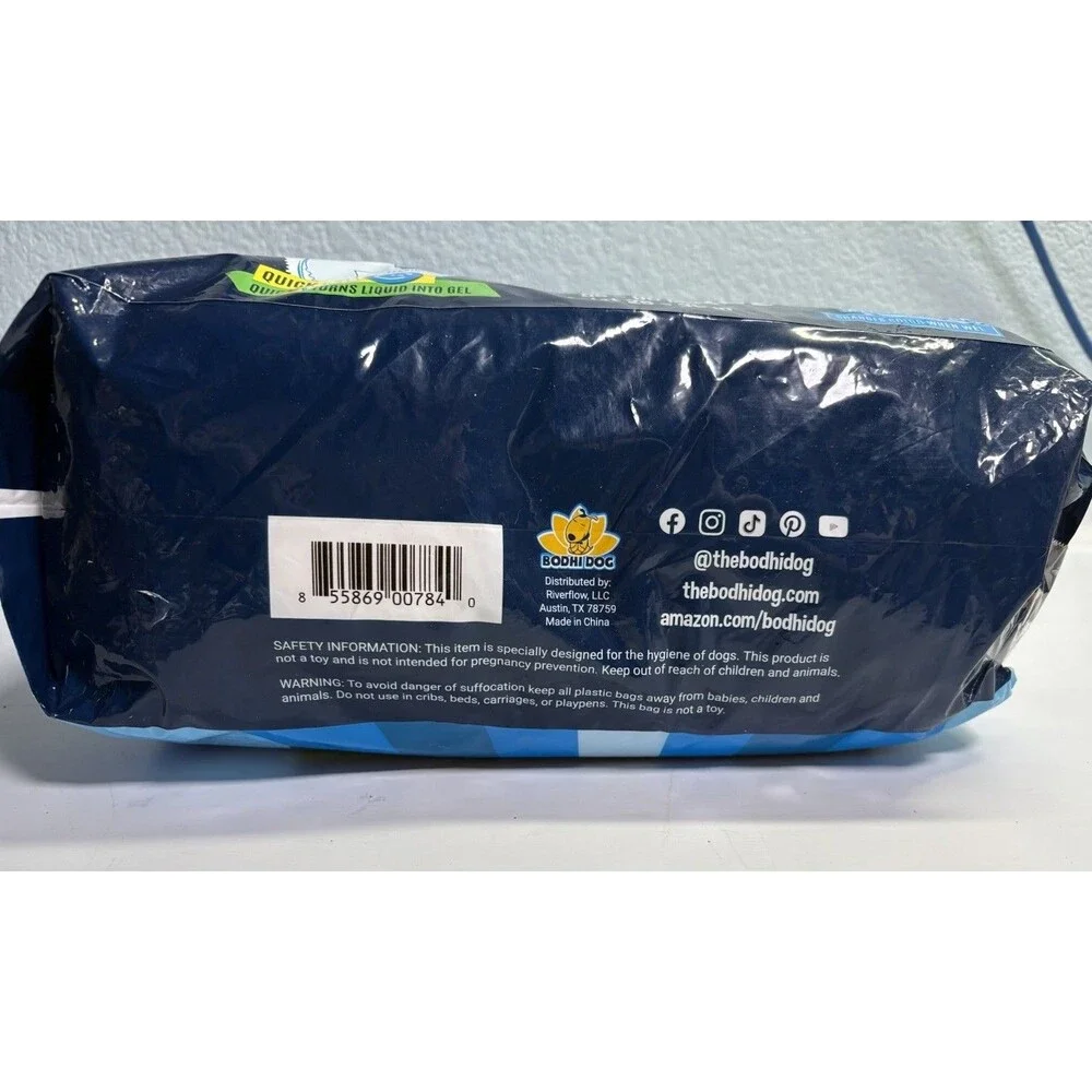 Disposable Male Dog Diapers Super Absorbent Pee Doggie Wraps 20 Count XL New